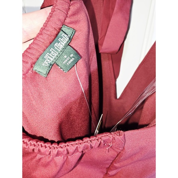 Wild Fable Holter Mini Dress Burgundy Size Small - Picture 6 of 6